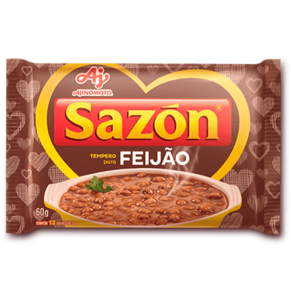Ajinomoto Sazon Marrom Tempero p/ Feijao 60 Gr