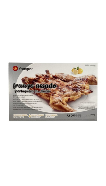 Fragus Frango Assado na Brasa Limâo Covete Cong. 740 Gr