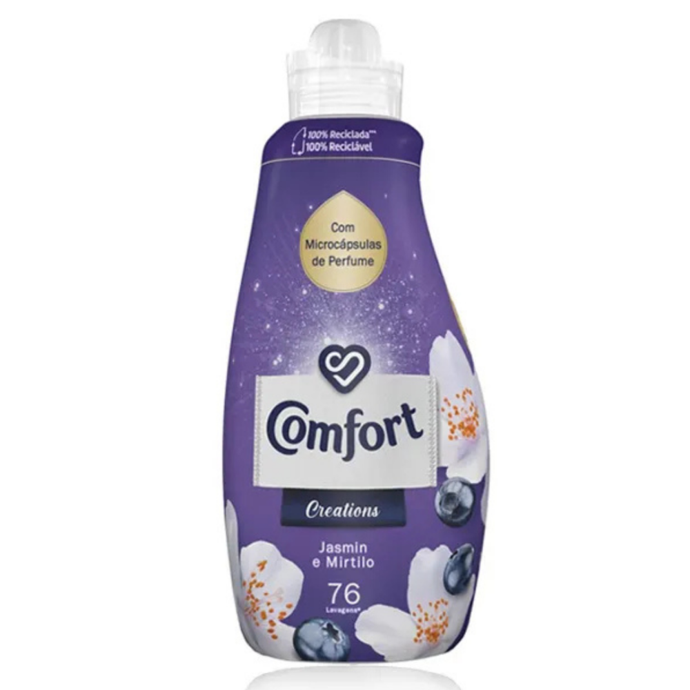 Comfort Amaciante Jasmim e Mirtilo 76 Lavagens