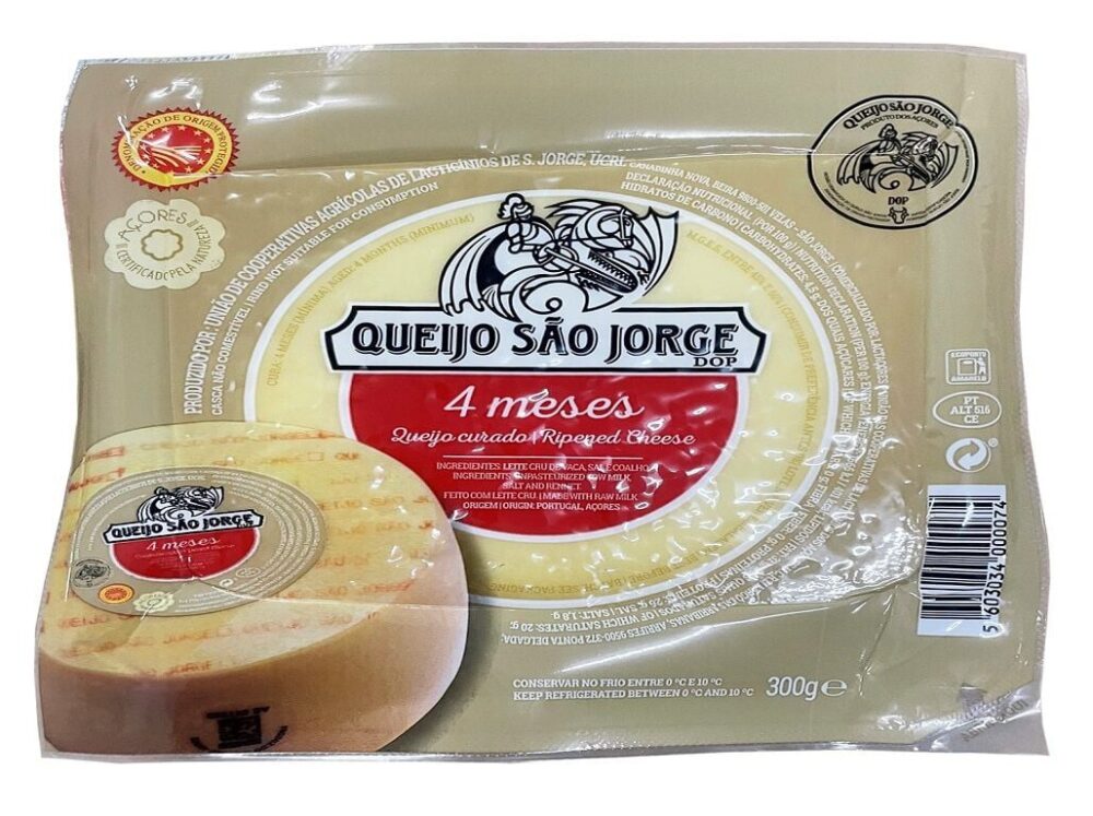 Queijo São Jorge DOP 4 meses Acores 400 Gr
