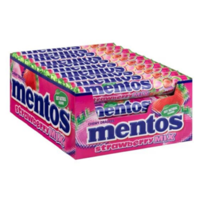 Mentos Drops Morango 38 Gr