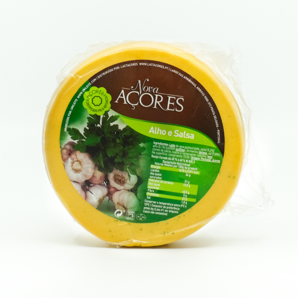 Nova Açores Queijo Alho e Salsa Metade +/- 1000 Gr