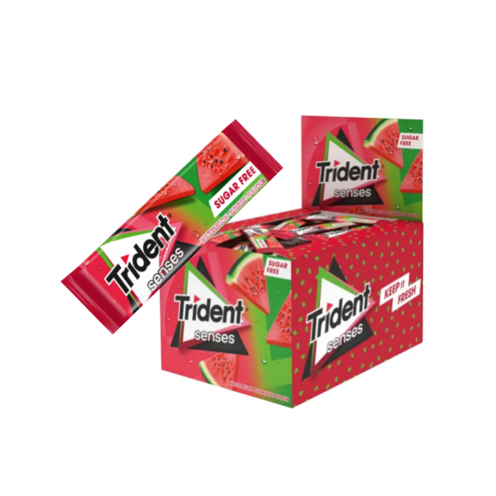 Trident Pastilhas Senses Rain Forest Mint