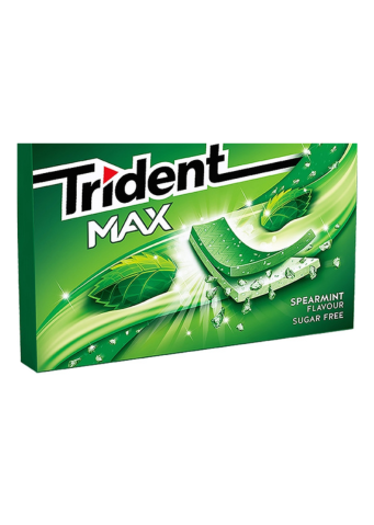 Trident Pastilhas Max Slab Spearmint 23 Gr