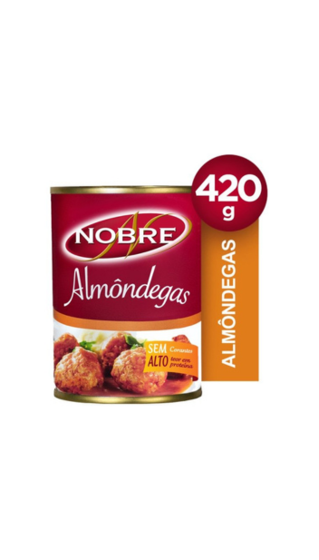 Nobre Almondegas 420 Gr