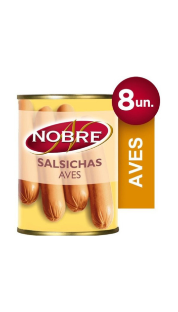 Nobre Salsichas Aves 200 Gr