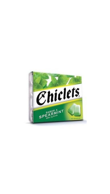 Chiclets Spearmint 12 Unidades