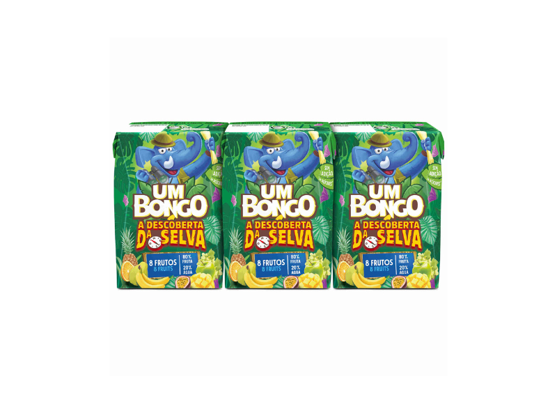 Um Bongo Vruchtensap 8 vruchten 3 x 200 Ml