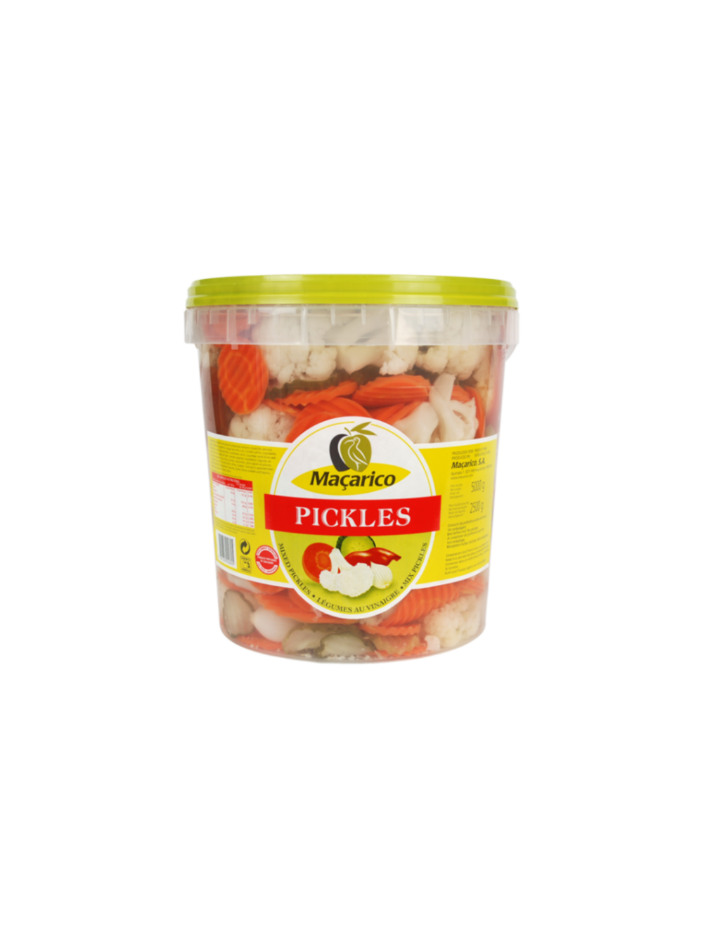 Maçarico Pickles Balde 2,5 Kg