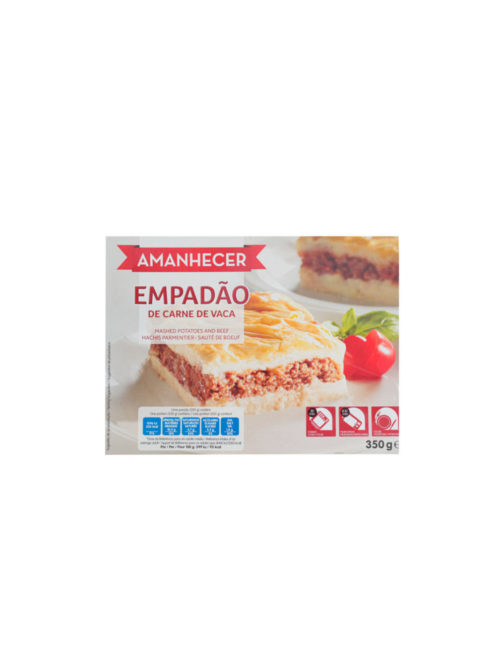Empadao de Carne Amanhecer / Vleesgerecht met aardappelpuree 350 Gr