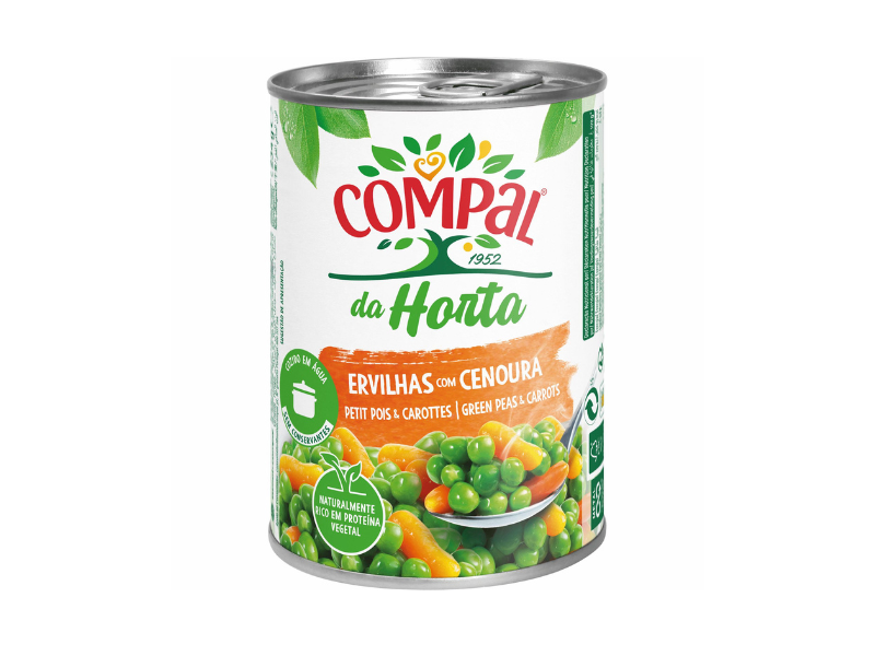 Compal Ervilha Com Cenoura 410 Gr