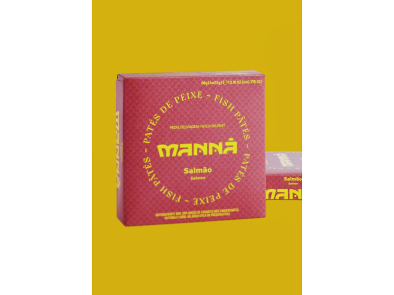 Manna Pate de Salmao 4 x 22 Gr