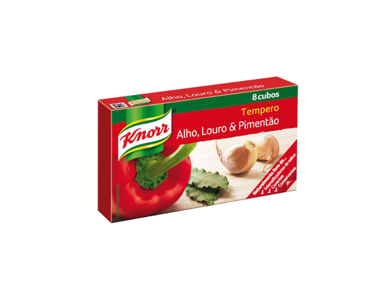 Knorr Caldo T-Horta Alho Pimentao & Louro 8 Cubos 72 Gr