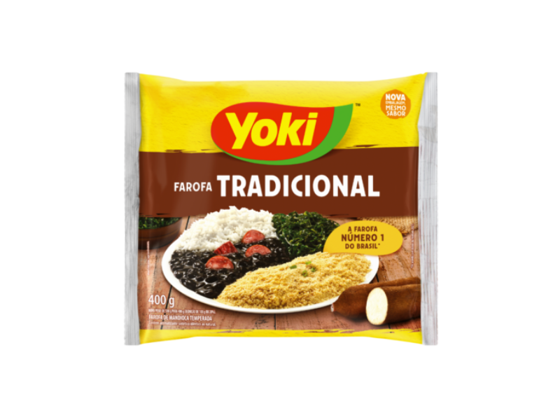 Yoki Farofa Temperada de Mandioca 400 Gr