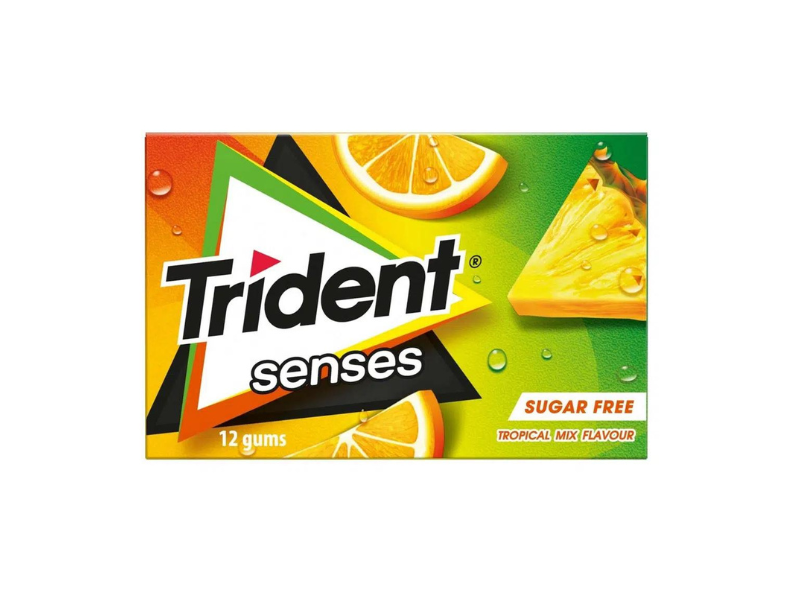 Trident Pastilhas Max Slab Tropical 20 Gr