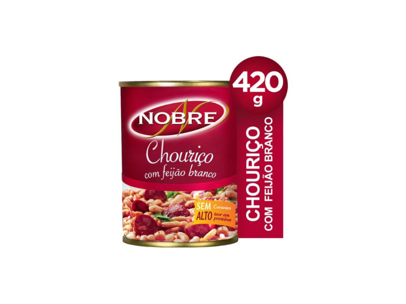 Nobre Chouriço com Feijao Branco 420 Gr