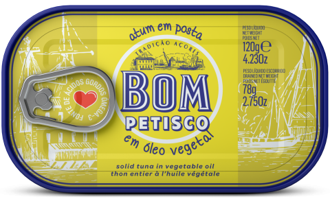 Bom Petisco Atum Oleo 120 Gr