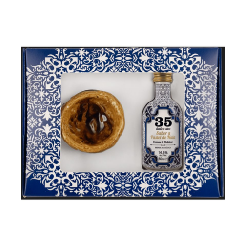 Pack 1 Miniatura Licor 35 + 1 Copo Cerâmica
