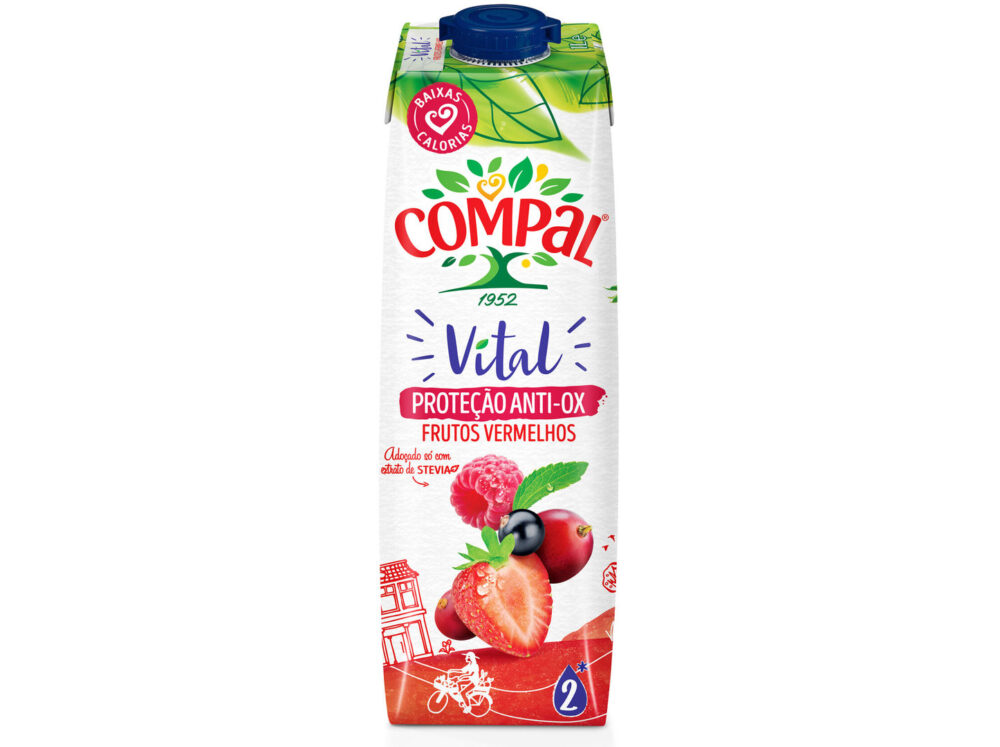 Compal Vital Frutos Vermelho Rode Vruchten 1 L