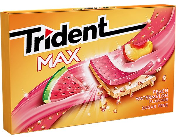 Trident Pastilhas Max Slab Watermelon 23 Gr