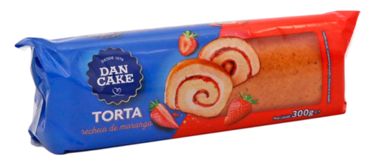 Dan Cake Torta com Recheio Morango 300 Gr