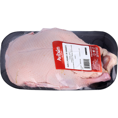 Pato Inteiro  Eend hele Verpakt Bevroren +/- 2,3 Kg