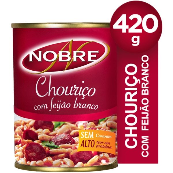 Nobre Chouriço com Feijao Branco 420 Gr