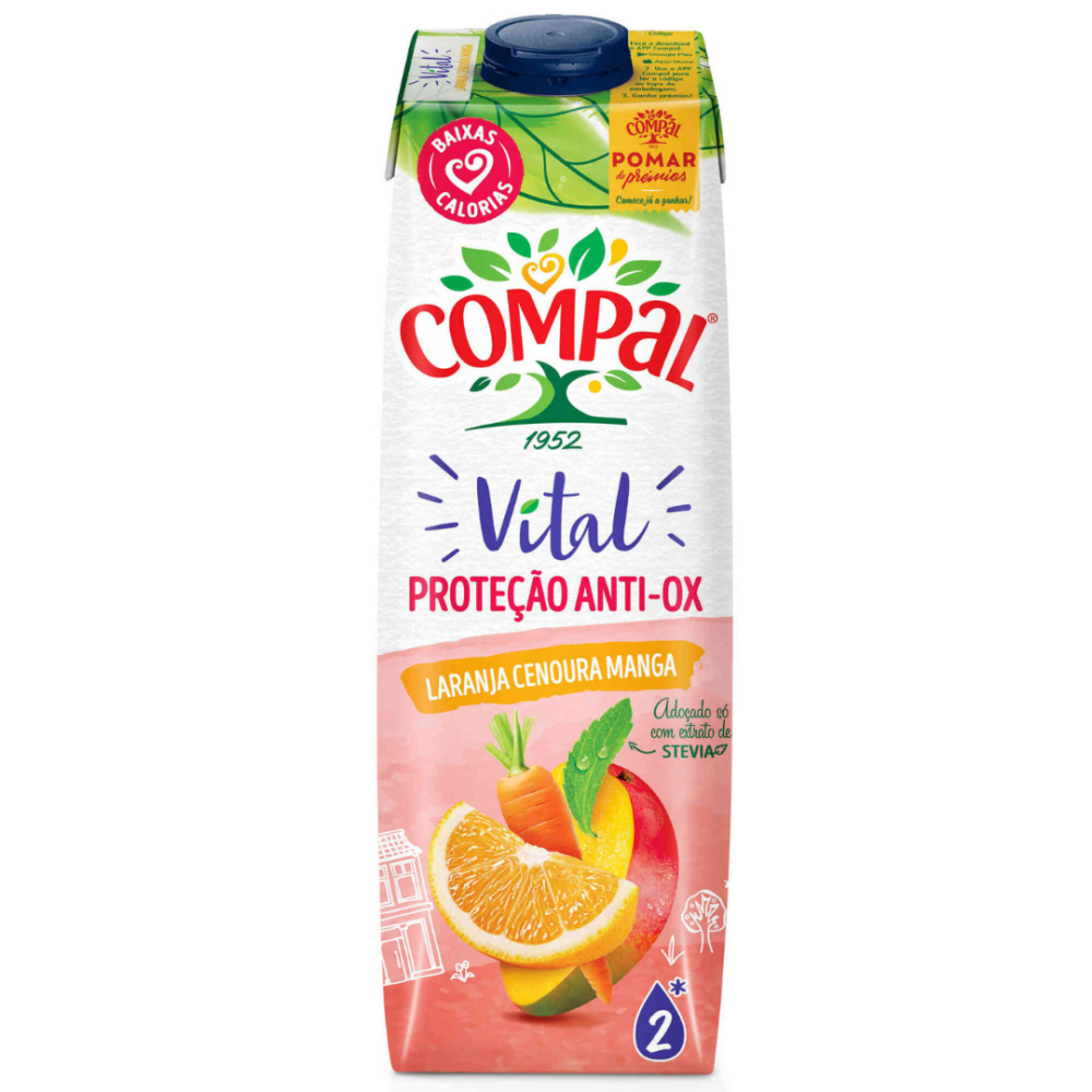 Compal Laranja Cenoura Manga 1L
