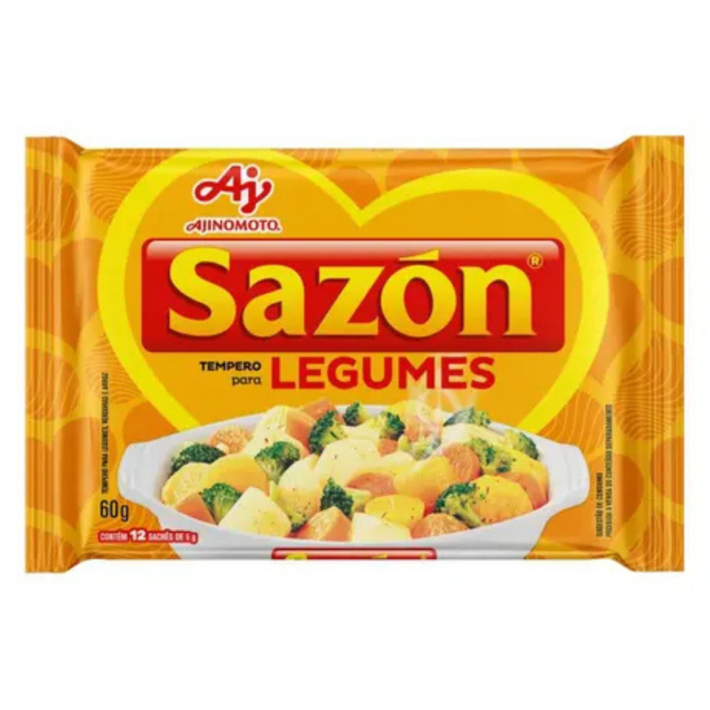 Ajinomoto Sazon Amarelo Tempero p/ Legumes 60 Gr