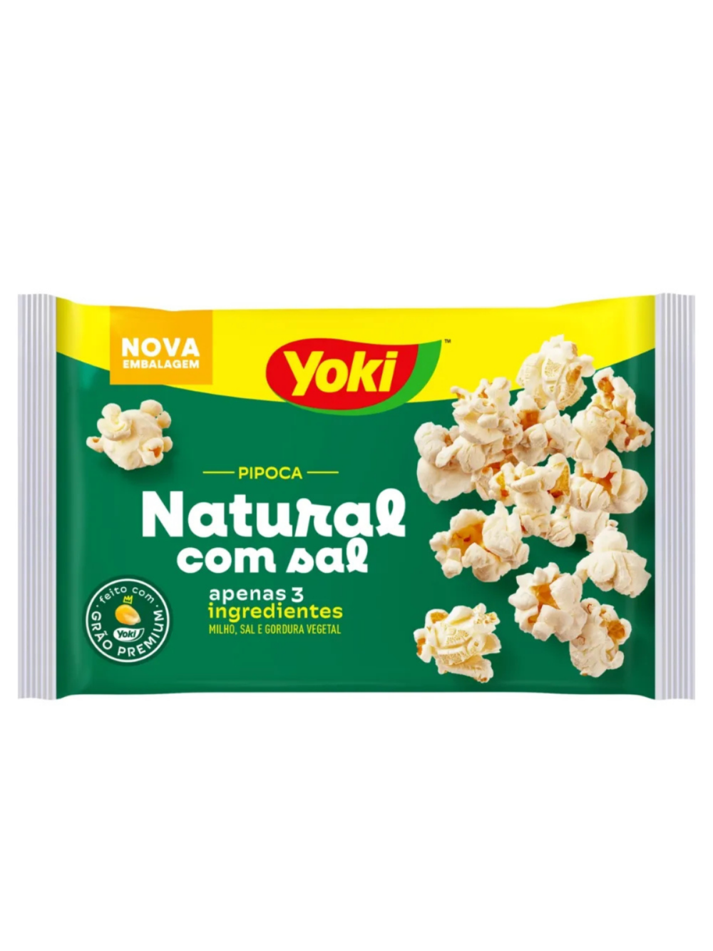 Yoki Pipoca Natural Com Sal 100 Gr