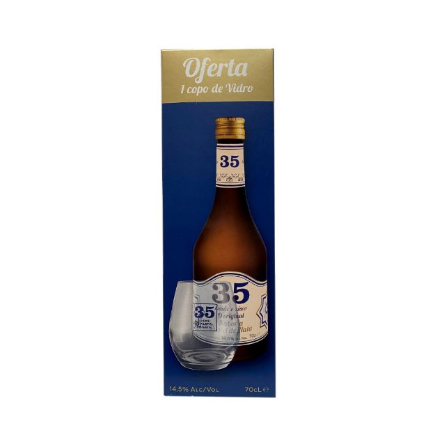 Licor 35 Creme de Pastel de Nata 70 cl met gratis glas