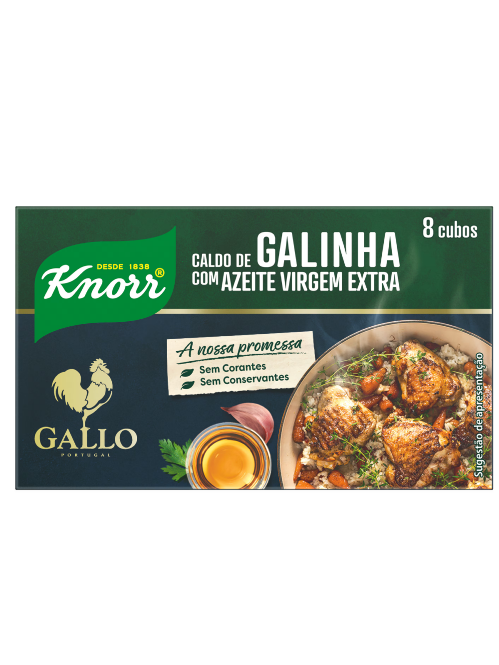 Knorr Galinha c/ Azeite 8 cubos
