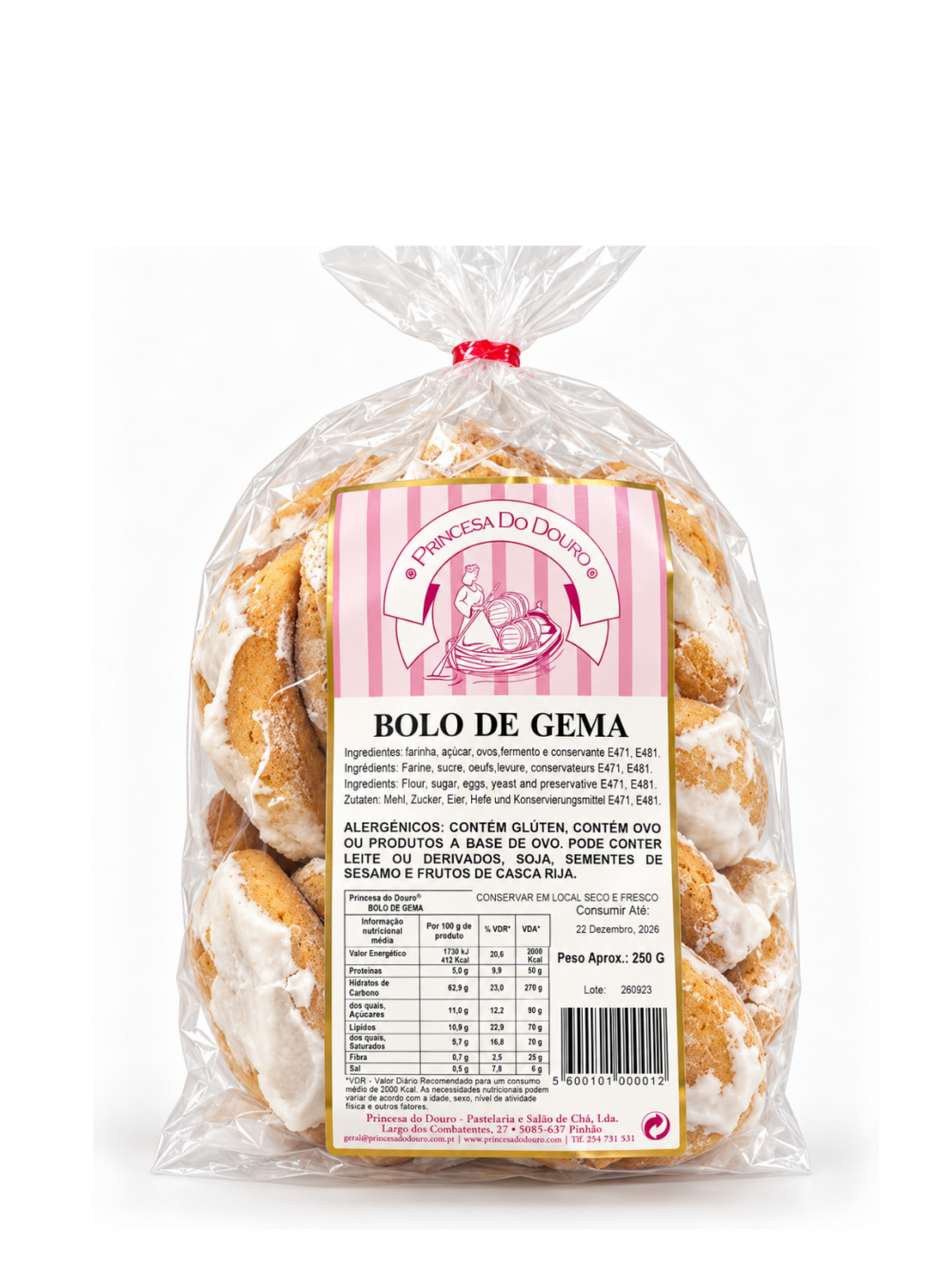 Princesa do Douro Bolo de Gema 250gr