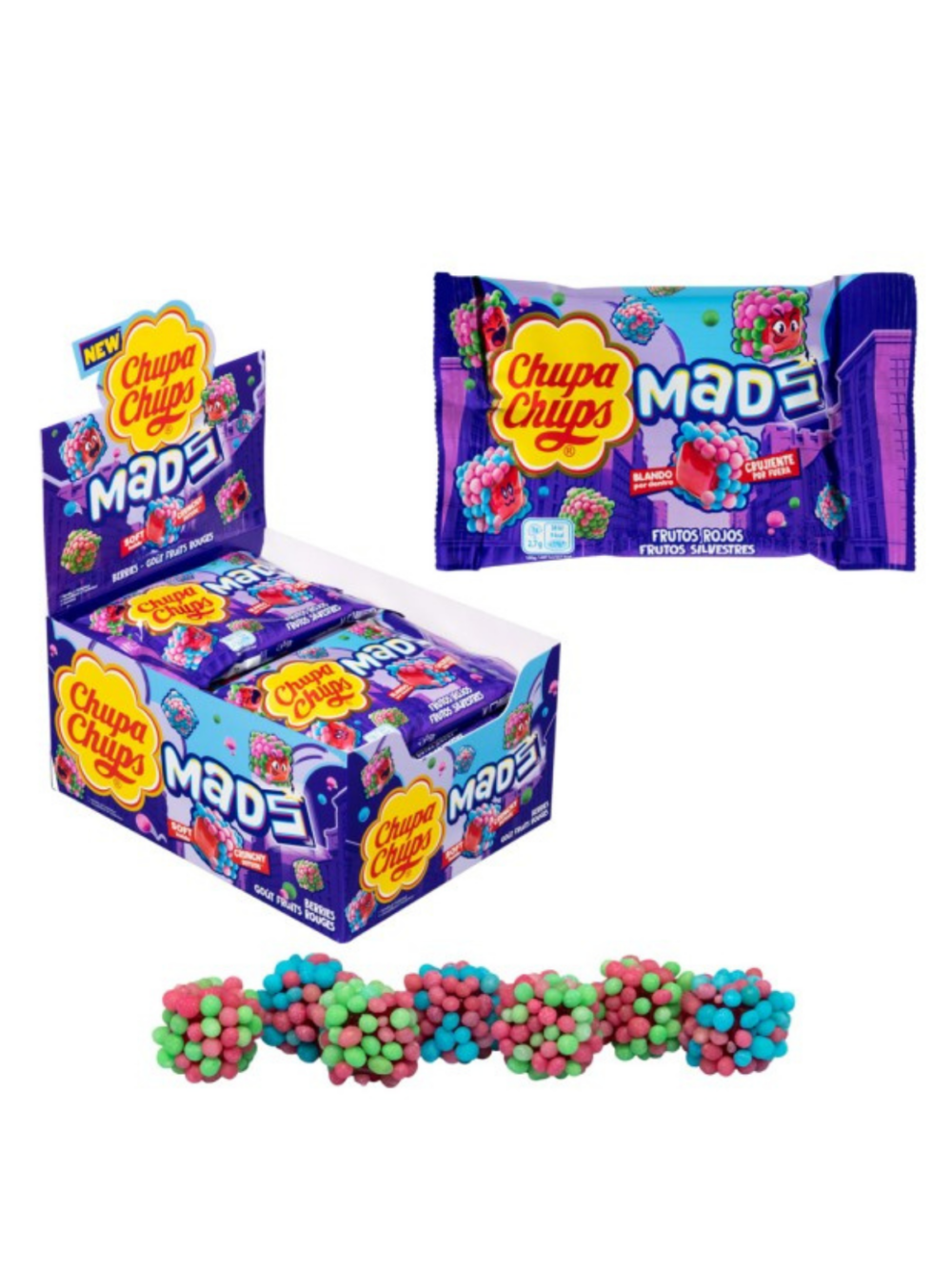 Chupa Chups Mads Frutos Silvestres 45gr