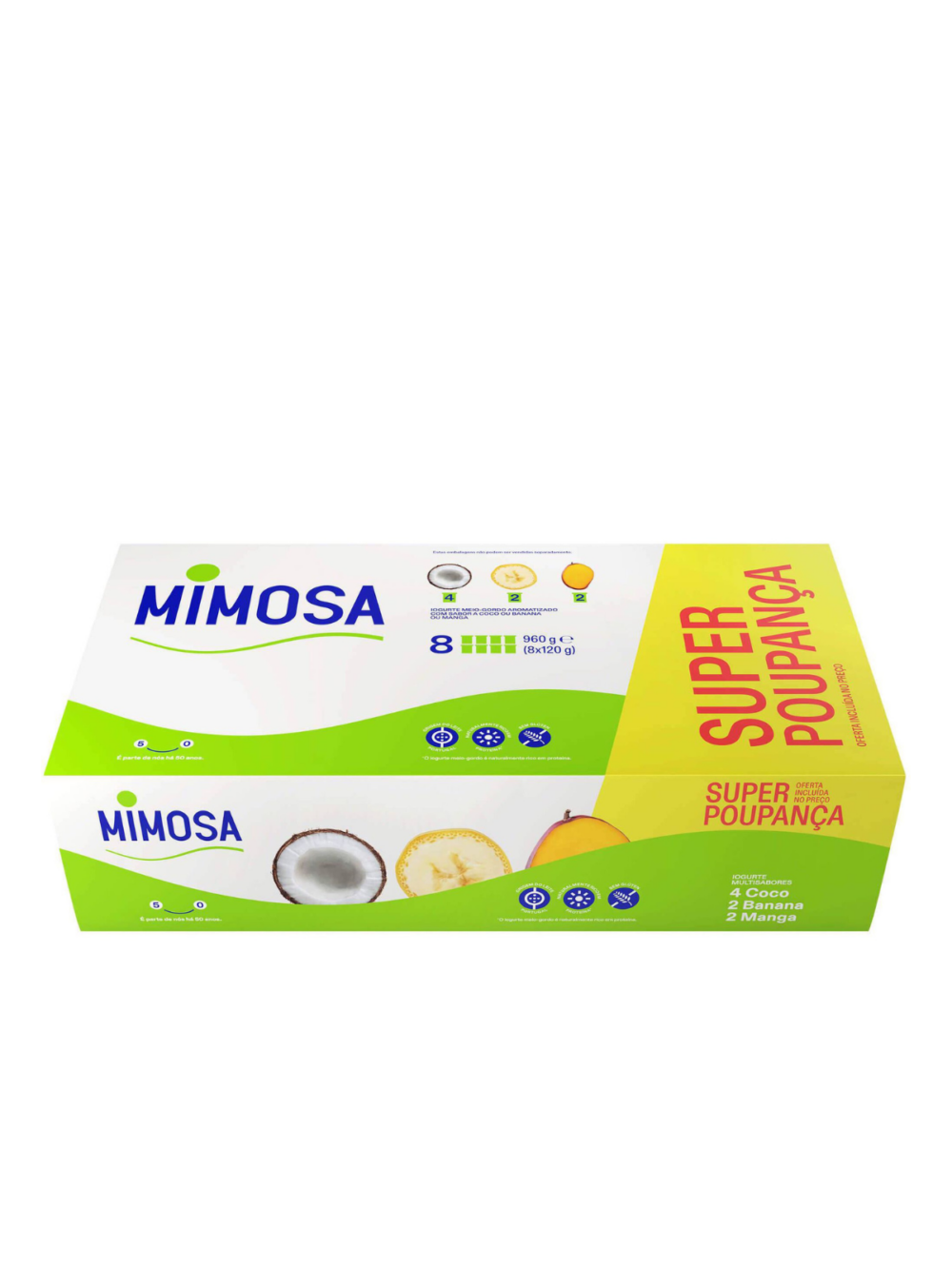Mimosa Iog. M G Coco/Banana/Manga 8x120gr
